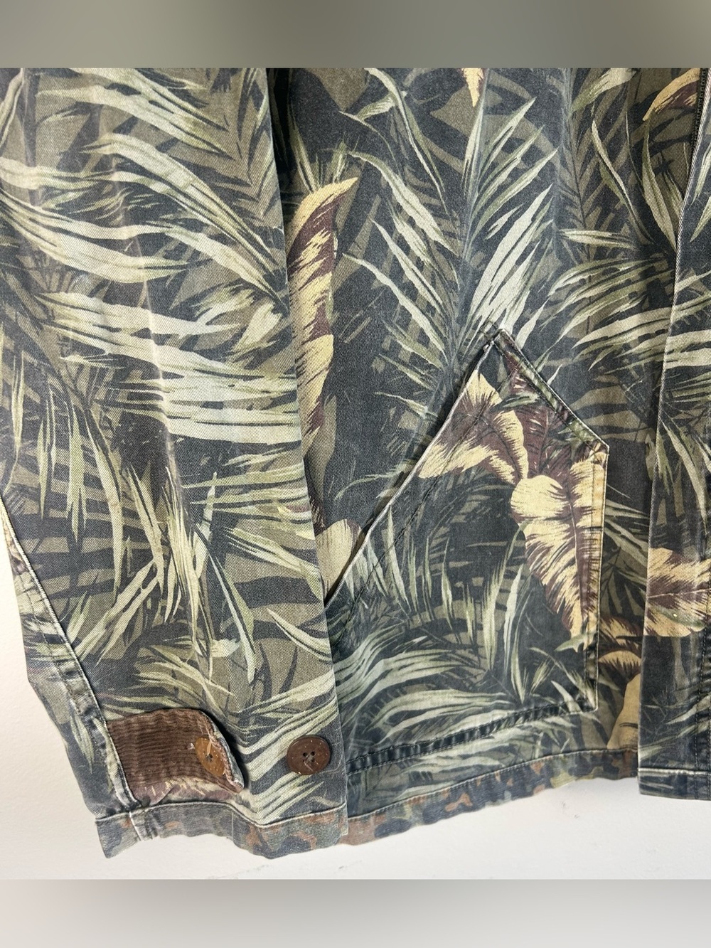 Billabong Garage Collection Men’s Fleck Jacket Sz M Camo Zip Up Corduroy VTG Y2K - Picture 7 of 15